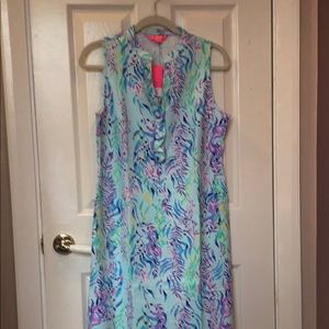 Lilly Pulitzer Sherryn Blue Oasis Tint Swim Shady